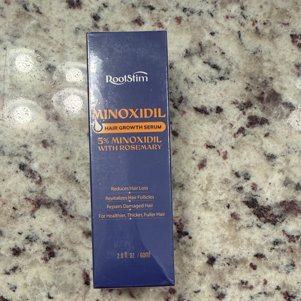 Roots Minoxidil Hair Growth Serum - Dark Blue and Gold